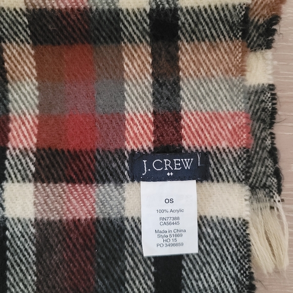 J Crew unisex checkers scarf - Picture 2 of 3